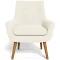 Retro Fabric Occasional Armchair Ivory by Freedom