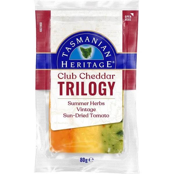 Tasmanian Heritage Club Cheddar Cheese Trilogy 80g