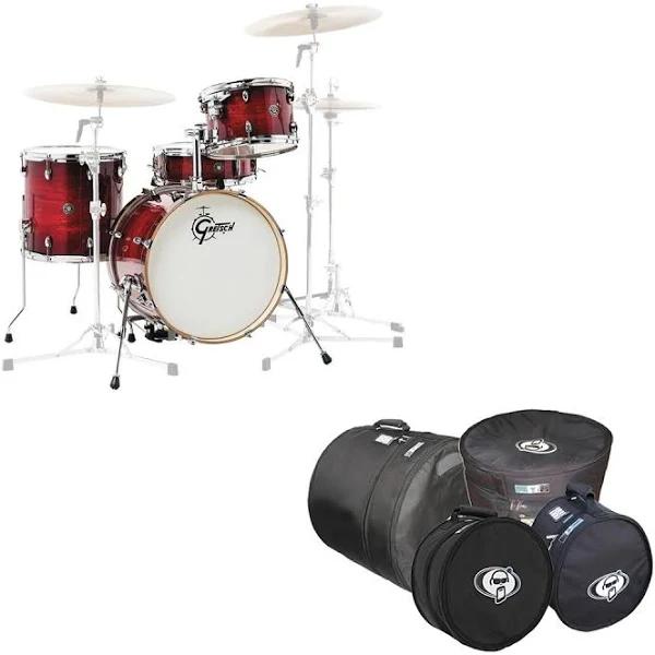 Gretsch Drums Catalina Club 4pc Drum Kit - Shell Pack - Gloss Crimson Burst