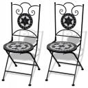 vidaXL - 3 Piece Bistro Set Steel - Greyish White