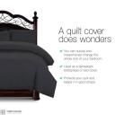 Giselle Quilt Cover Set Classic Black - Queen