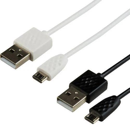 Keji Micro USB Cable 1m Twin Pack White and Black