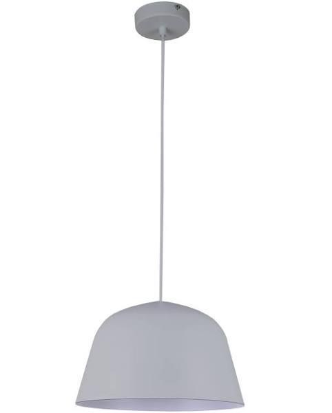 Pastel Pendant Light Matte Grey Angled Dome