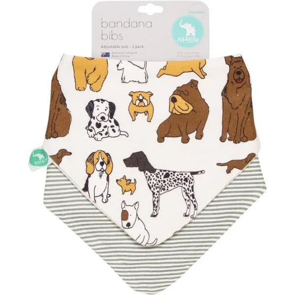 All4Ella Bandana Bibs 2pk - Dog Breed