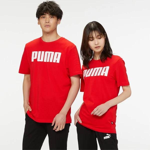 Essentials Men's T-Shirt in High Risk Red, Size 2XL, Cotton/Polyester by Puma