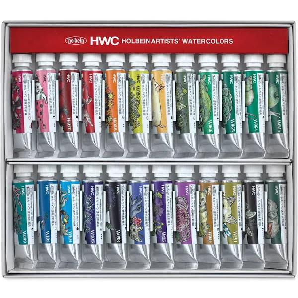 Holbein × Yuko Higuchi 2023 Limited Transparent Watercolor Paint 5ml No.2 24 Color Set (083441)