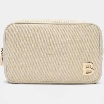 Seed Heritage Women's Initials Make Up Bag - Colour: Beige, One Size