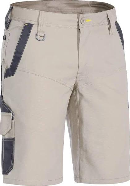 Bisley Flx & Move Stretch Cargo Shorts - BSHC1130 Stone / 87R