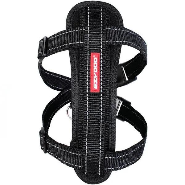 EzyDog Black Chest Plate Dog Harness - XXLarge