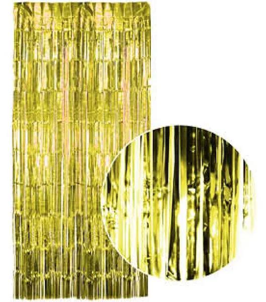 Metallic Gold Foil Curtain 100cm x 200cm