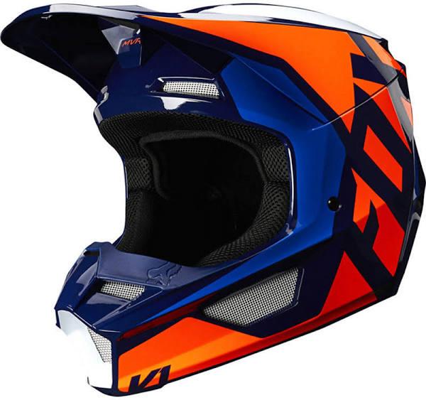 Fox Youth V1 Prix Lovl Helmet - Orange/Blue - M