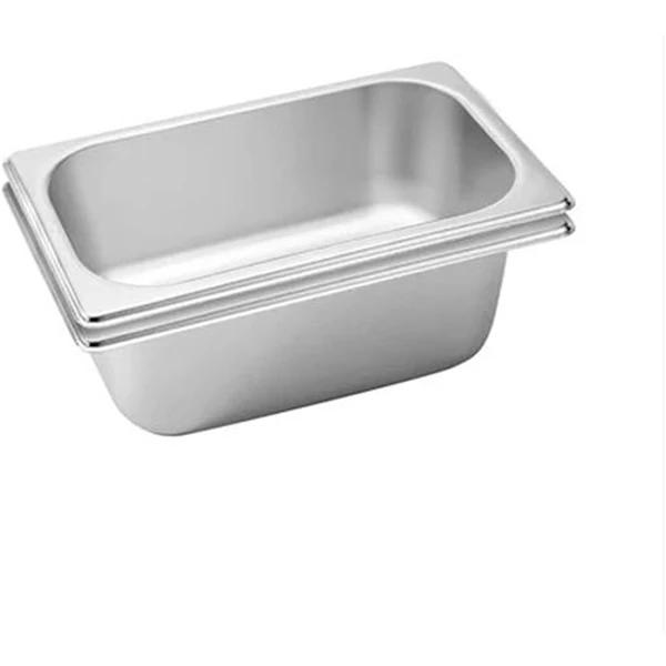 SOGA 2x Gastronorm GN Pan Full Size 1/3 GN Pan 10cm Deep Stainless Steel Tray