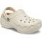 Crocs Women's Classic Platform Lined Clog; Bone, W9