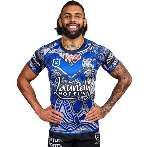 Canterbury Bulldogs NRL Mens Adults Indigenous Jersey 5XL