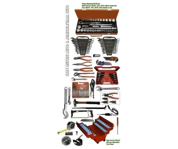 T&E Tools 9153 153 Piece SAE / Metric Auto Tool Set