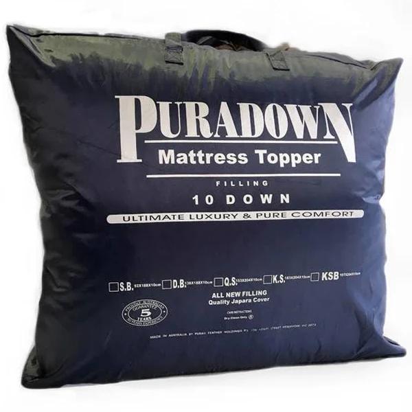 Puradown Ultimate Ultimate Goose 10 Down and 90 Feather King Bed Mattress Topper