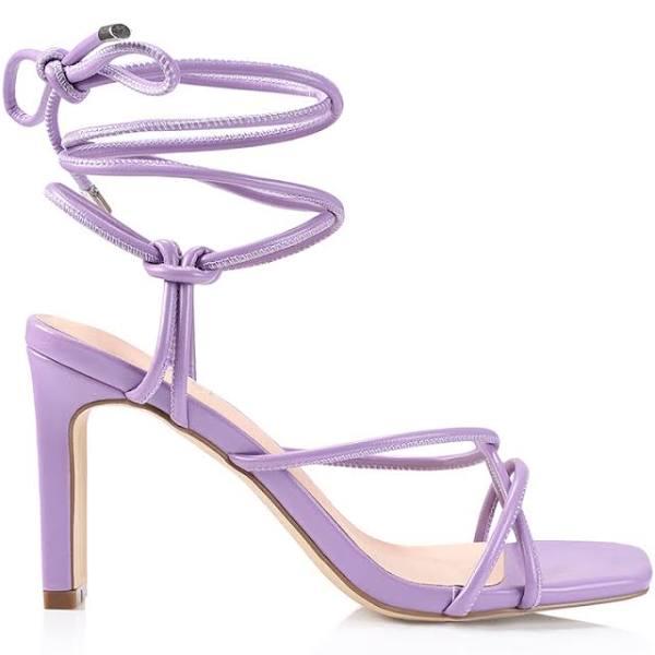 Verali Women's Kiara Strappy Heels - Lilac Smooth 38