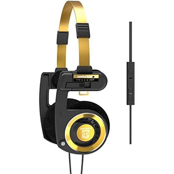 Koss Porta Pro Limited Edition Black Gold On-Ear Headphones, In-Line M