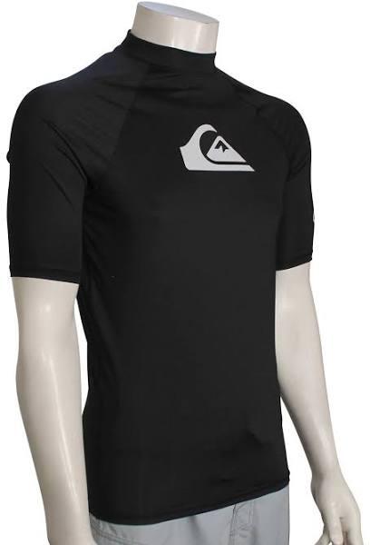 Quiksilver Men's All Time SS Short Sleeve Rashguard Surf Shirt