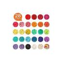 Inscraft Pony Beads, 4,600 Pcs 9mm Pony Beads Set in 27 Colors with Letter Beads, Star Beads and Elastic String For Bracelet Jewelry Making by