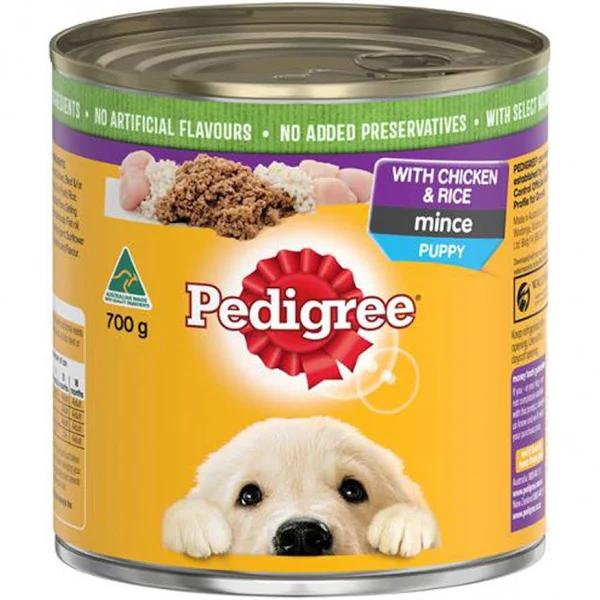 Pedigree Chicken & Rice Wet Puppy Food 12 x 700g