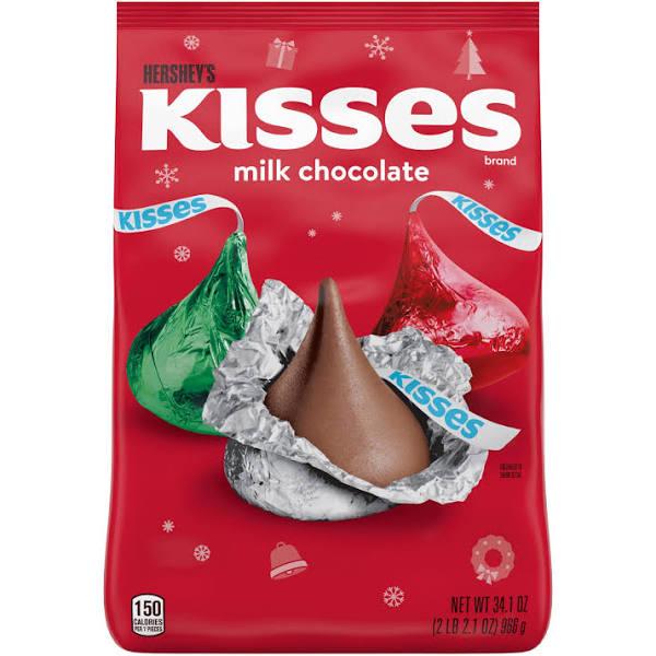 Hersheys Holiday Kisses Milk Chocolate 966g