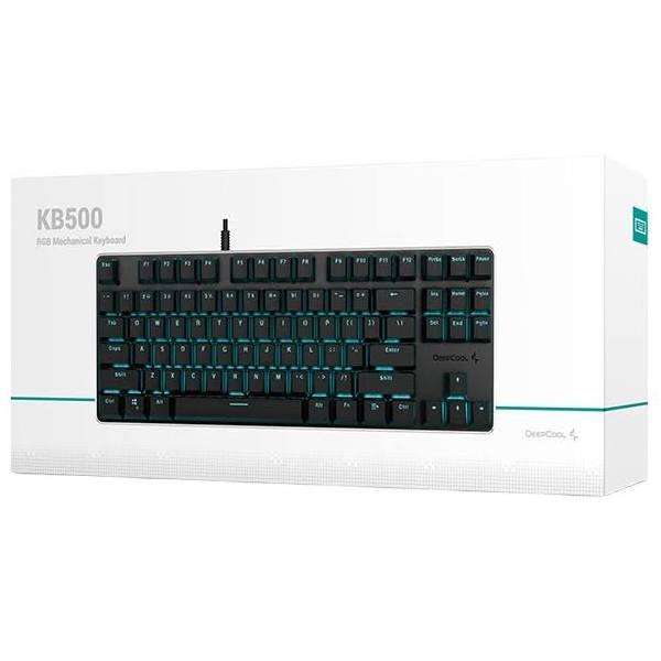 Deepcool KB500 TKL Mechanical Gaming Keyboard, Compact, Red Switches