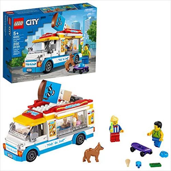 LEGO City Ice-cream Truck 60253, Cool Building Set for Kids (200 Pieces)