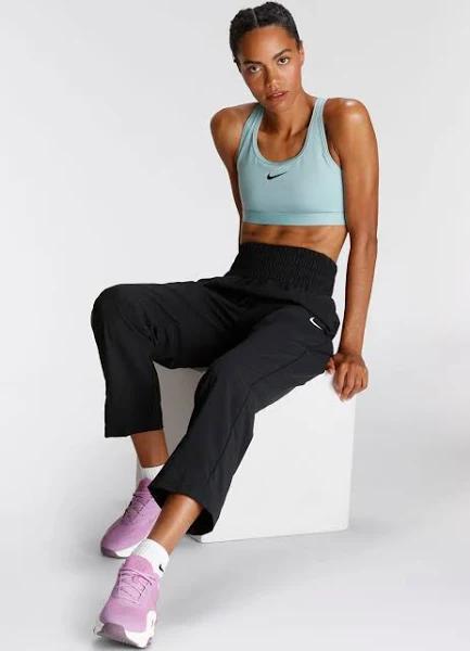 Nike Womens Swoosh Medium-Support Padded Sports Bra Blue XS