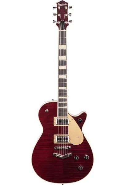 Gretsch G6228FM Players Edition Jet BT V-Stoptail Flame Maple Dark Cherry Stain