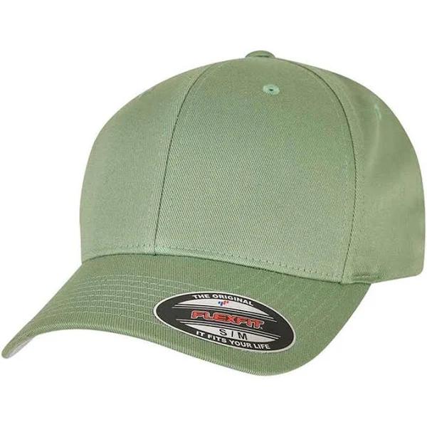 Flexfit Unisex Wooly Combed Cap Dark Leaf Green XS-S