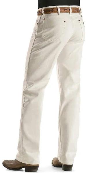 Wrangler Mens Cowboy Cut Original Fit Jean White - 30" 36"