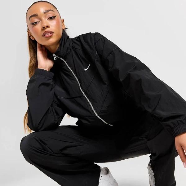 Nike Windrunner Women's Loose UV Woven Full-Zip Jacket - Black - Nylon