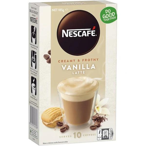 Nescafé Vanilla Latte Coffee Sachets 40 Pack, 4 x 10 Pack