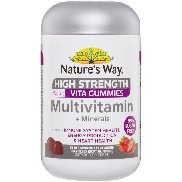 Nature's Way High Strength Adult Vita Gummies Multivitamin + Minerals 65's