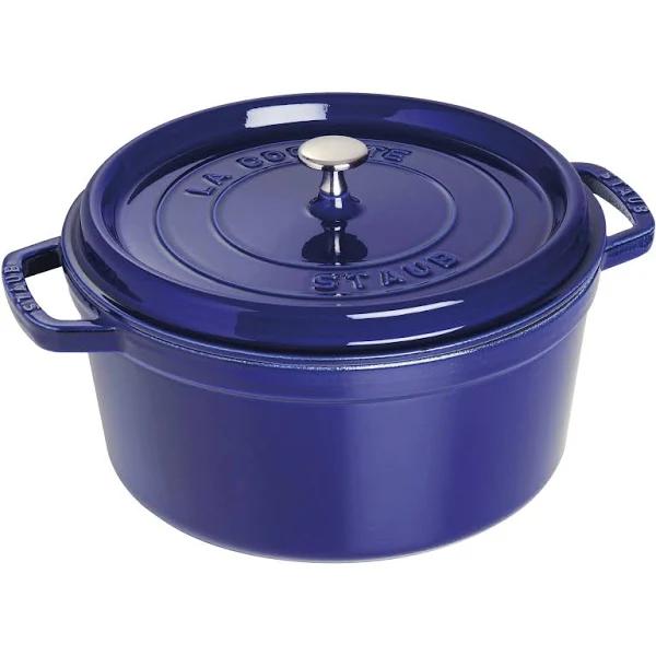 Staub Round Cocotte - 28cm Dark Blue