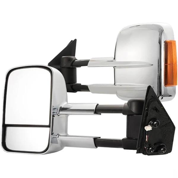 San HIMA Pair Towing Mirrors For Toyota Landcruiser 200 Series 2007-2021