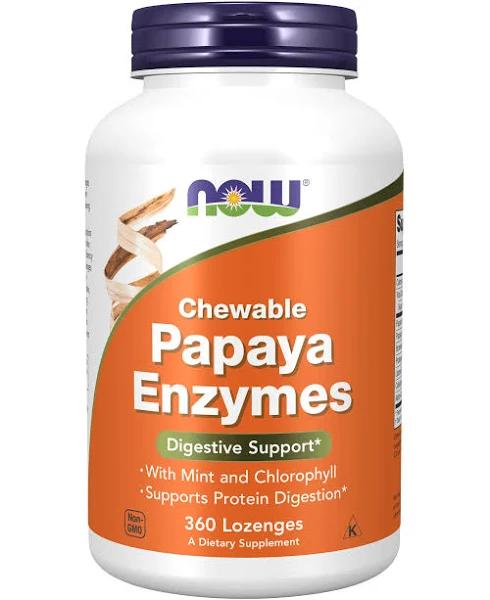 Now Foods Papaya Enzyme Chewable - 360 Lozenges