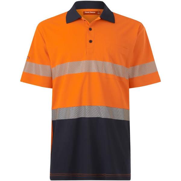 Mens Short Sleeve Hi Vis Taped Polo