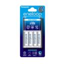 Panasonic Battery Charger With 4 Pack AA Eneloop Batteries