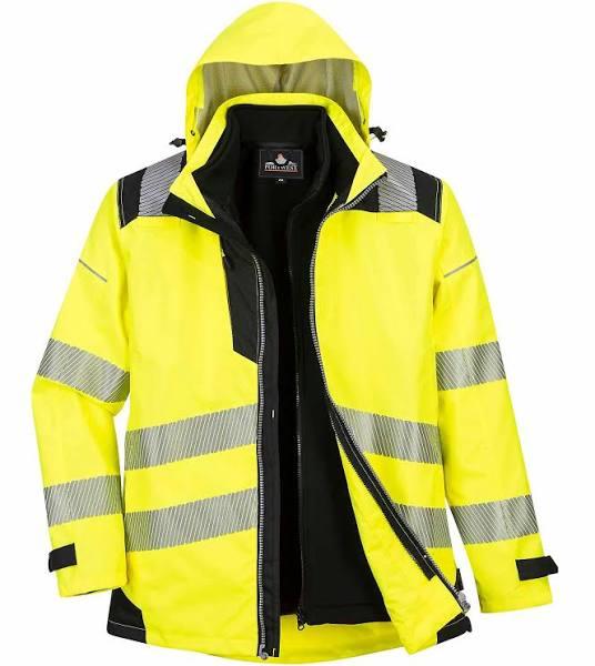 Portwest PW3 Hi-Vis 3-in-1 Jacket PW365 Yellow/Black XL