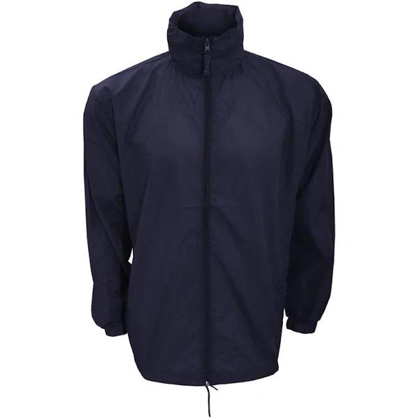 Kariban Mens Casual Windbreaker Jacket Navy L