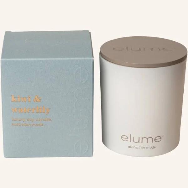 Elume Luxury Soy Candle Jar - Kiwi Waterlily