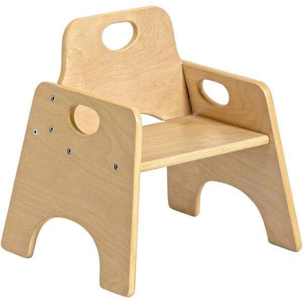 Jooyes Kids Stackable Wooden Toddler Chair - H25cm