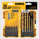 DeWalt DW1341 14-piece Titanium Speed Tip Drill Bit Set