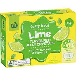 Woolworths Jelly Lime 85g