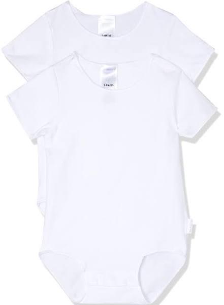 Bonds Wonderbodies Short Sleeve Bodysuit 2 Pack - White