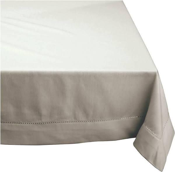 Rans Hemstitch Tablecloth Grey 130x180cm