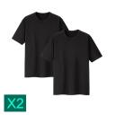 Bonds 2 Pack Crew Neck Raglan Blank Plain Basic Mens Black T Shirt Tee Top M9372W