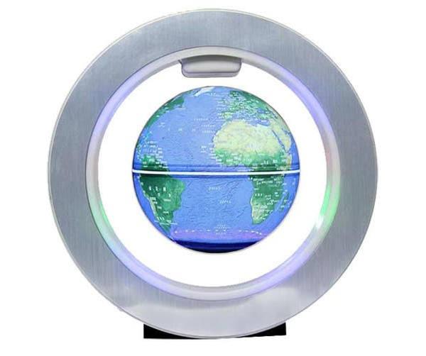 6inch Round O Shape Magnetic Levitation Floating Globe World -Blue